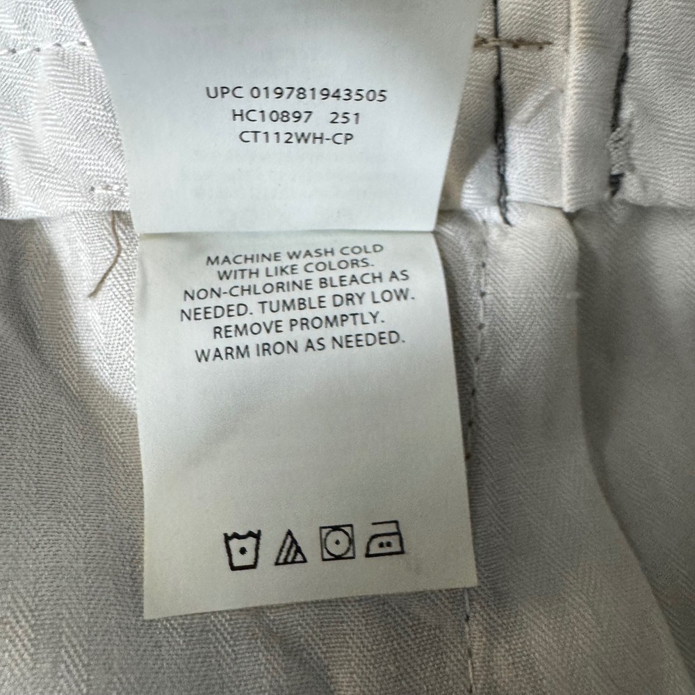 Haggar Premium No Iron Khaki Classic Fit Pleated Pants Tan 36x30 HC10897 - Picture 3 of 6